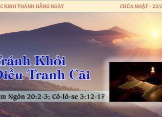 Tránh Khỏi Điều Tranh Cãi – 23/4/2023