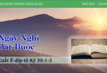 Ngày Nghỉ Bắt Buộc – 28/4/2023