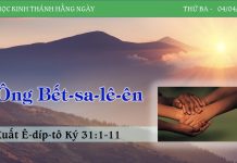 Ông Bết-sa-lê-ên – 4/4/2023