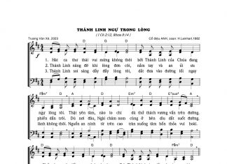 Bài hát: Thánh Linh Ngự Trong Lòng