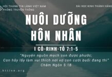 Nuôi Dưỡng Hôn Nhân – 6/5/2023