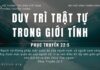 Duy Trì Trật Tự Trong Giới Tính – 13/5/2023
