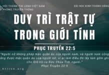 Duy Trì Trật Tự Trong Giới Tính – 13/5/2023