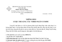 Phòng Truyền Thông – Tổng Liên Hội Thông Báo & Hướng Dẫn Đăng Ký Cuộc Thi Sáng Tác Video Ngắn Cơ Đốc 2023