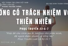 Sống Có Trách Nhiệm Với Thiên Nhiên – 13/6/2023