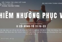 Khiêm Nhường Phục Vụ – 23/6/2023