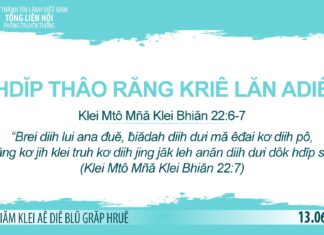 Hdĭp Thâo Răng Kriê Lăn Adiê – 13/6/2023