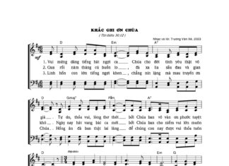 Bài hát: Khắc Ghi Ơn Chúa