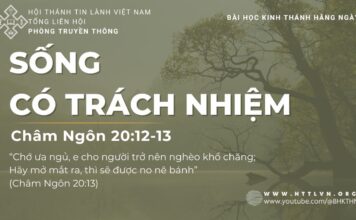 Sống Có Trách Nhiệm – 23/7/2023