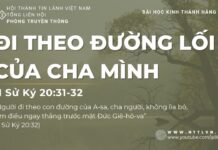 Đi Theo Đường Lối Của Cha Mình – 25/7/2023