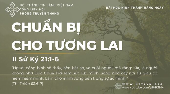 Chuẩn Bị Cho Tương Lai – 27/7/2023