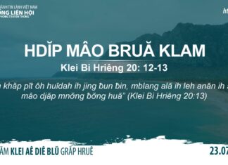 Hdĭp Mâo Bruă Klam – 23/7/2023