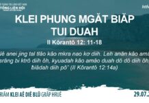 Klei Phung Mgăt Biăp Tui Duah – 29/7/2023