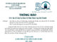 Thông Báo V/v Dự Lễ Cảm Tạ Chúa 50 Năm Thành Lập HTTL Tân Bình