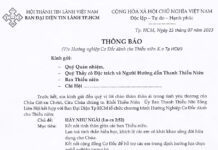 Ban Đại Diện TL.Tp.HCM Thông Báo V/v Hướng Nghiệp Cơ Đốc Dành Cho Thiếu Niên K.V. Tp.HCM