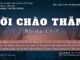 Lời Chào Thăm – 21/9/2023