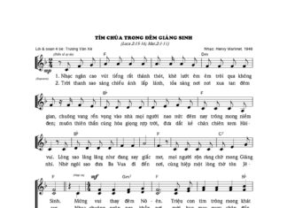 Bài Hát Truyền Giảng Giáng Sinh: TÌM CHÚA TRONG ĐÊM GIÁNG SINH