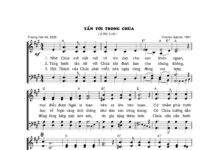 Bài hát Cảm tạ: TẤN TỚI TRONG CHÚA