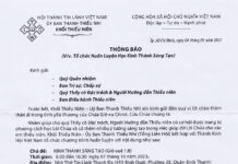 UBTTN – Thông Báo V/v Tổ Chức Huấn Luyện Học Kinh Thánh Sáng Tạo