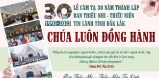 Đắk Lắk: 30 Năm Thành Lập Ban Thiếu Nhi – Thiếu Niên và Huấn Luyện Vui Mùa Giáng Sinh
