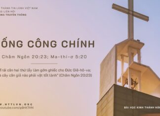 Sống Công Chính – 15/10/2023