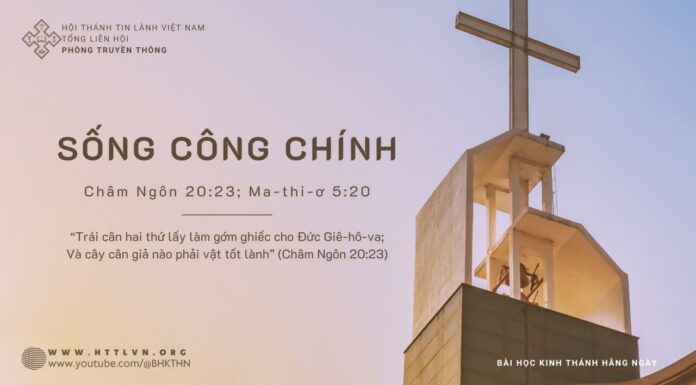 Sống Công Chính – 15/10/2023