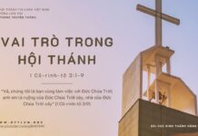 Vai Trò Trong Hội Thánh – 2/10/2023
