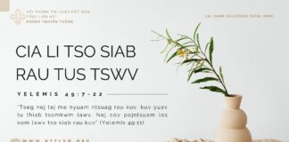 Cia Li Tso Siab Rau Tus Tswv – 26/10/2023