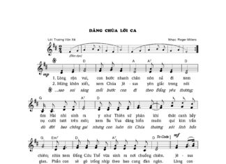 Bài hát Giáng Sinh: DÂNG CHÚA LỜI CA