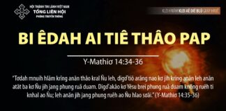 Bi Êdah Ai Tiê Thâo Pap – 25/10/2023