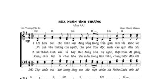 Bài hát Giáng Sinh: HỨA NGÔN TÌNH THƯƠNG