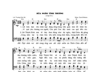 Bài hát Giáng Sinh: HỨA NGÔN TÌNH THƯƠNG