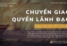 Chuyển Giao Quyền Lãnh Đạo – 1/12/2023