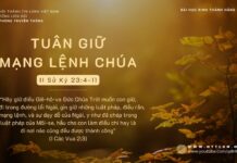 Tuân Giữ Mạng Lệnh Chúa – 10/11/2023