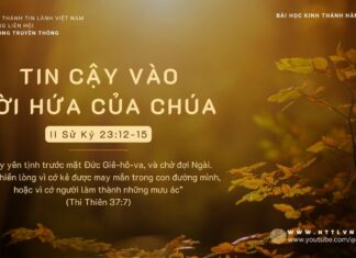 Tin Cậy Vào Lời Hứa Của Chúa – 11/11/2023