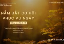 Nắm Bắt Cơ Hội Phục Vụ Ngay – 5/11/2023