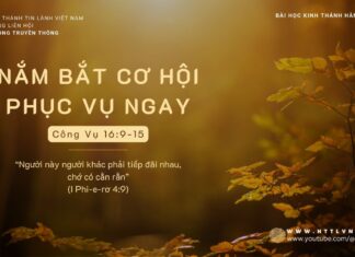 Nắm Bắt Cơ Hội Phục Vụ Ngay – 5/11/2023