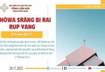 Yêhôwa Srăng Bi Rai Rup Yang – 28/11/2023