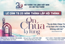 V/v Truyền Hình Trực Tuyến Chương Trình Lễ Cảm Tạ Chúa – Kỷ Niệm 20 Thành Lập HTTL Thủ Thiêm