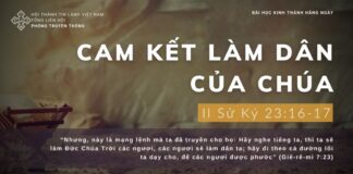 Cam Kết Làm Dân Của Chúa – 11/12/2023
