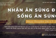 Nhận Ân Sủng Để Sống Ân Sủng – 15/12/2023