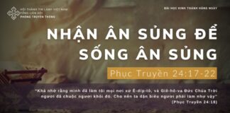 Nhận Ân Sủng Để Sống Ân Sủng – 15/12/2023