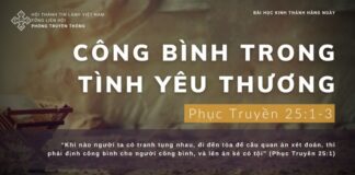 Công Bình Trong Tình Yêu Thương – 16/12/2023