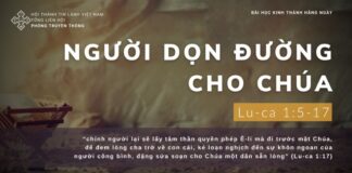 Người Dọn Đường Cho Chúa – 21/12/2023