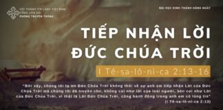 Tiếp Nhận Lời Đức Chúa Trời – 28/12/2023