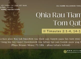Qhia Rau Tiam Tom Qab – 4/12/2023