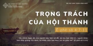 Trọng Trách Của Hội Thánh – 8/12/2023