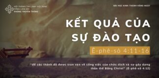Kết Quả Của Sự Đào Tạo – 9/12/2023