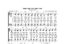 Bài hát: CÔNG VIỆC TAY CHÚA LÀM