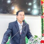 Mục sư Đinh Tấn Vĩnh quản nhiệm Hội Thánh có lời chào mừng ban hiệp nguyện
